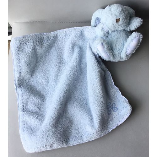 Doudou Lapin Mouchoir Bleu Tartine Et Chocolat