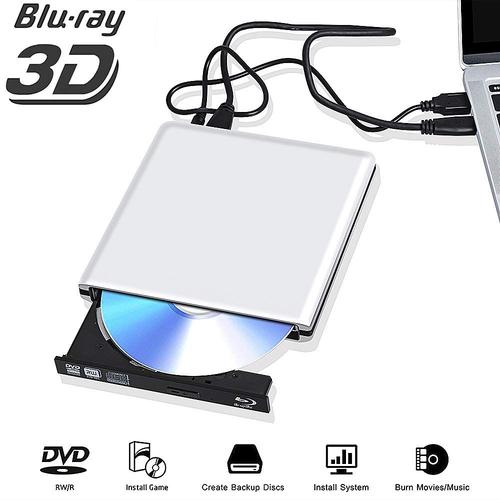 Lecteur de DVD Blu Ray externe 3d, Usb 3.0 et lecteur de CD DVD