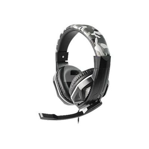 Steelplay HP42 - Micro-casque - circum-aural - filaire - jack 3,5mm - camouflage gris