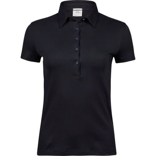 Polo Femme Premium Coton Pima - 1441 - Noir - Manches Courtes