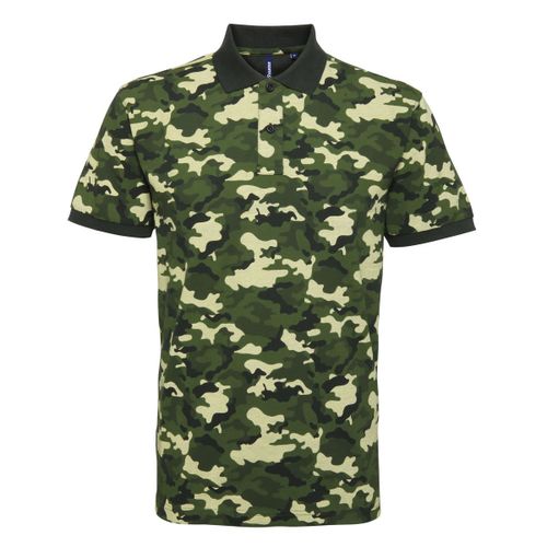 Polo Camouflage - Army Homme - Aq018 - Vert