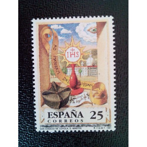 Timbre Espagne Yt 2726 S. Ignacio De Loyola 1991 ( 10612 )