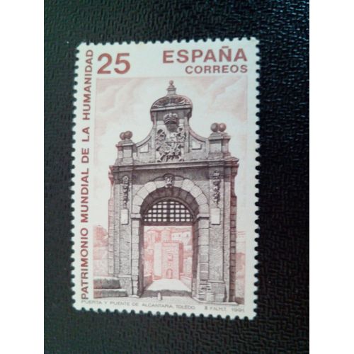 Timbre Espagne Yt 2756 Porte Et Pont D'alcántara. Toledo 1991 ( 10612 )