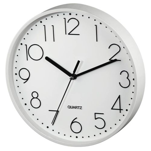 HORLOGE MURALE"PG220"SILENCIEUX BLC