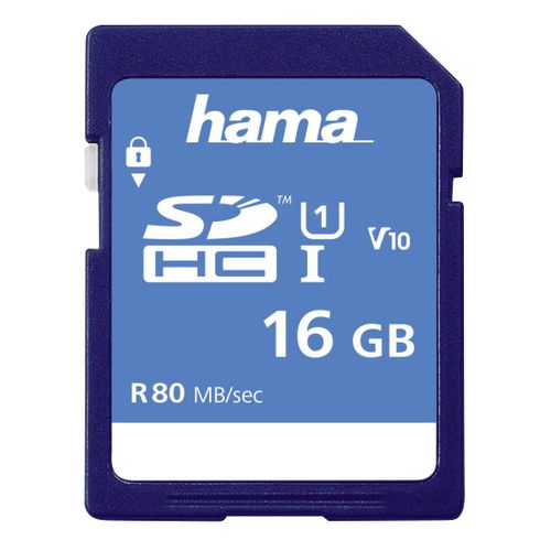 CARTE SDHC 16GB CL.10 80MB UHS-I