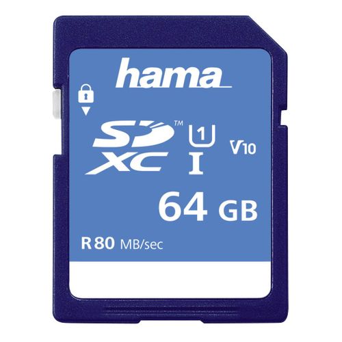 CARTE SDXC 64GB CL.10 80MB UHS-I