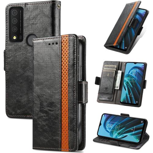 Phone Flip Case Casse De Portefeuille Compatible With Tcl 30 Xe 5g Étui Portefeuille Puan Couverture De Téléphone Mobile En Cuir Flip Protecteur Avec Caisse De Conception De Machines À Sous Cartes Com