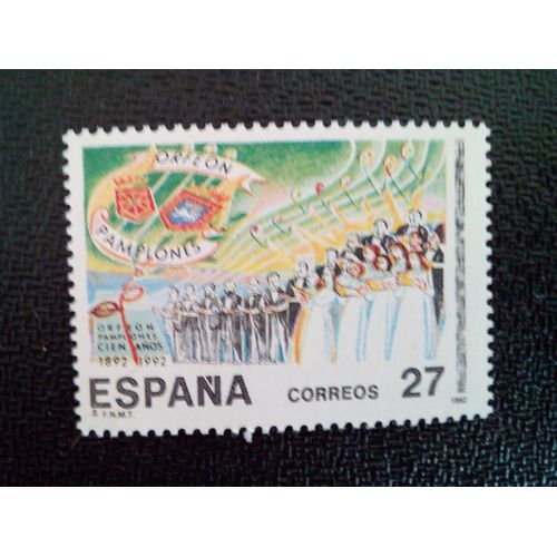 Timbre Espagne Yt 2821 Pampelune Chorale 1992 ( 10612 )