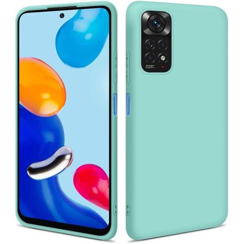 Coque De Protection Pour Xiaomi Redmi Note 11/11s Anti-Poussière - En Silicone Tpu De Qualité Supérieure - Résistant Aux Rayures, Aux Chocs, Aux Chutes - Protection De L'appareil Photo - Ajustement Parfait Mat - Turquoise