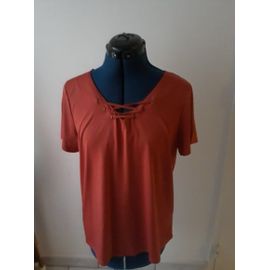 Haut Couleur Rouille Taille L