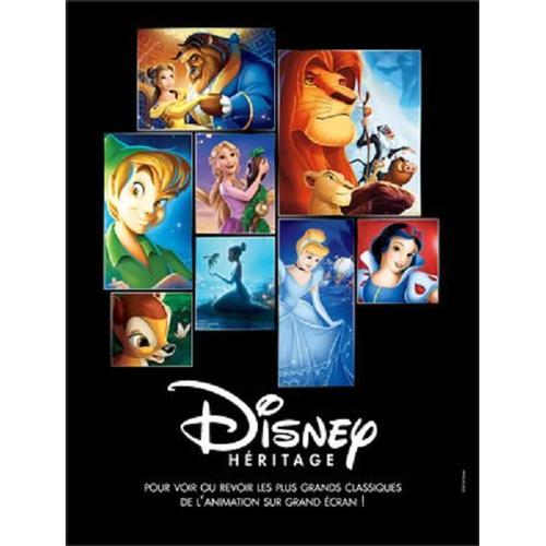 Affiche Roulée De Cinéma / Disney Heritage / Cendrillon, Bambi, Peter Pan, Le Roi Lion, Blanche Neige Et Les 7 Nains, Raiponce, La Belle Et La Bête, La Princesse Et La Grenouille