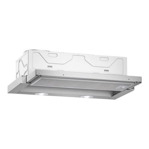 Neff N 30 D46BR12X5 - Hotte - Téléscopique - Niche - largeur : 52.6 cm - profondeur : 29 cm - extraction et recirculation (avec kit de recirculation supplémentaire) - avec moteur interne - argent...