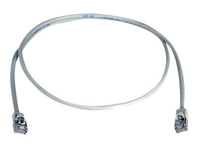 Telegärtner MP8 FS 100 - Cordon de raccordement - RJ-45 (M) pour RJ-45 (M) - 2 m - paire torsadée écrantée (F/UTP) - CAT 5e - démarré, moulé - gris