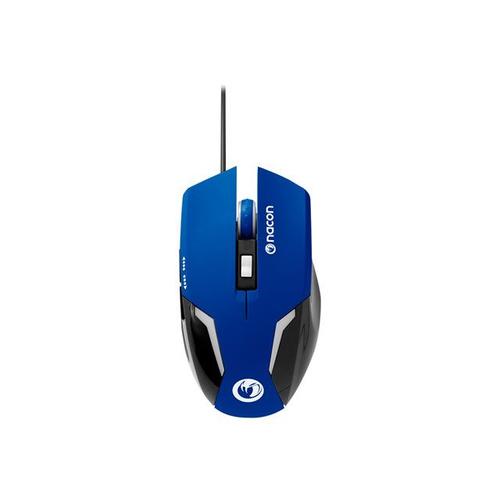 Nacon GM-105 - Souris - optique - 6 boutons - filaire - USB - bleu