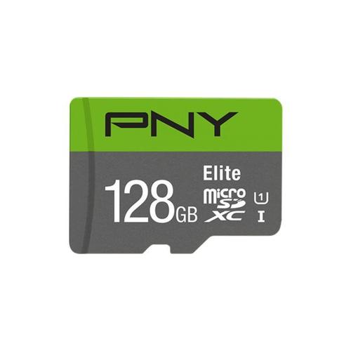 PNY Elite - Carte mémoire flash - 128 Go - UHS-I U1 / Class10 - microSDXC UHS-I