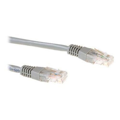 ECON-Line - Cordon de raccordement - RJ-45 (M) pour RJ-45 (M) - 1 m - UTP - CAT 6 - gris, RAL 7045