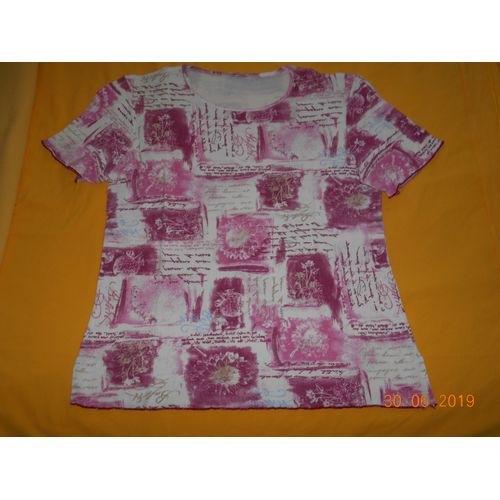T-Shirt D'été Imprimé, Taille 40