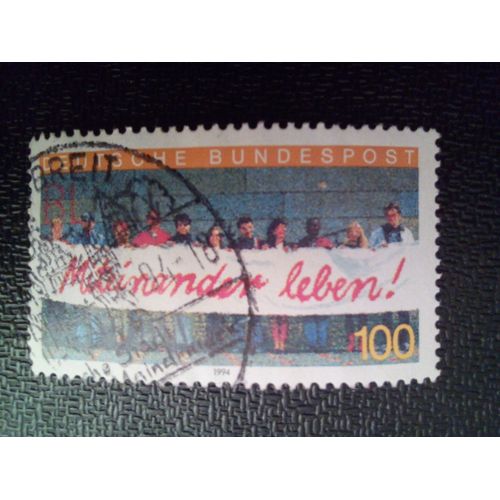 Timbre Allemagne Federale Yt 1553 "Vivre Ensemble" (Intégration Des Travailleurs Étrangers En Allemagne 1994 ( 11612 )