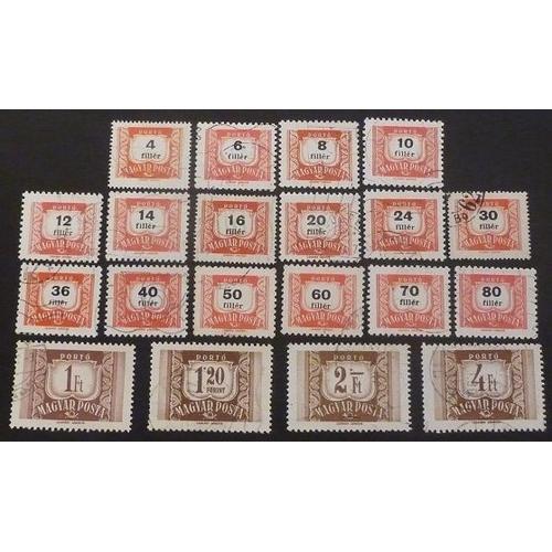 Hongrie Taxe Oblitéré Y Et T N° 216 Et + Lot De 20 Timbres De 1958