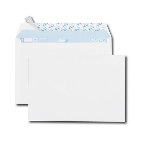 Gpv Paquet De 25 Enveloppes Blanches C5 162x229 80 G/M² Bande De Protection