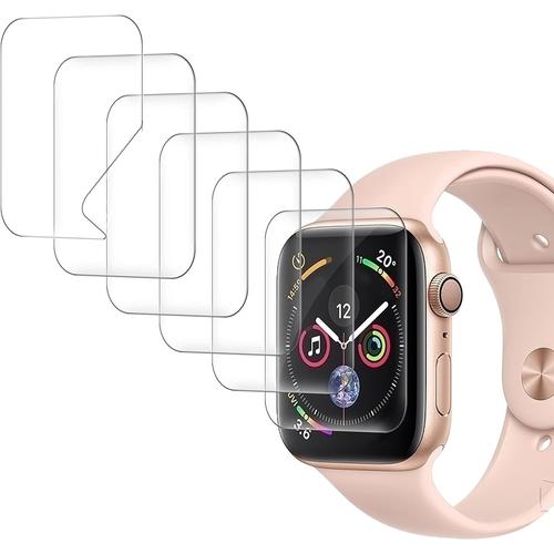 6 Pièces Protection Ecran Compatible Avec Apple Watch Series 3/2/1 42mm, Adsorption Anhydre Film Flexible Soft Hd Tpu Clear Anti-Rayures Screen Protector.