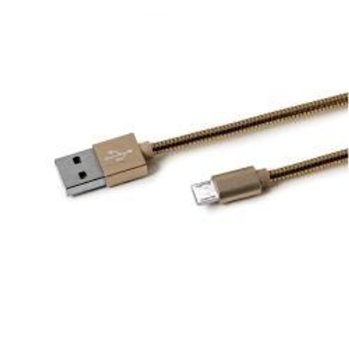 Celly - Câble USB - Micro-USB de type B (M) pour USB (M) - USB 2.0 - 2.4 A - or