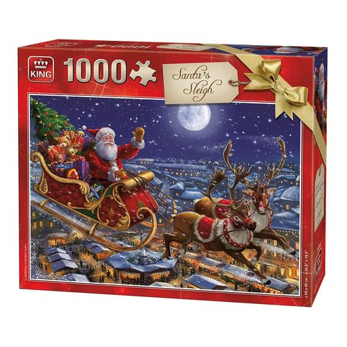 Puzzle 1000 Pièces Christmas Santa Sleigh