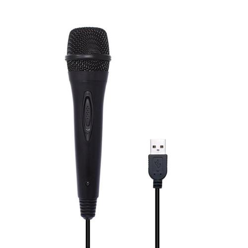 USB Wired 3m/9.8ft Microphone High Performance Karaoke MIC for Nintend Switch PS4 Wii U XBOX360 PC Gamepads Accessories