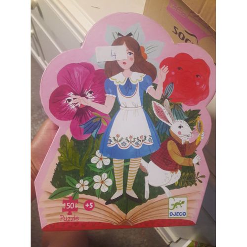 Puzzle 50 Pièces Puzzle Silhouette - Alice Aux Pays Des Merveilles