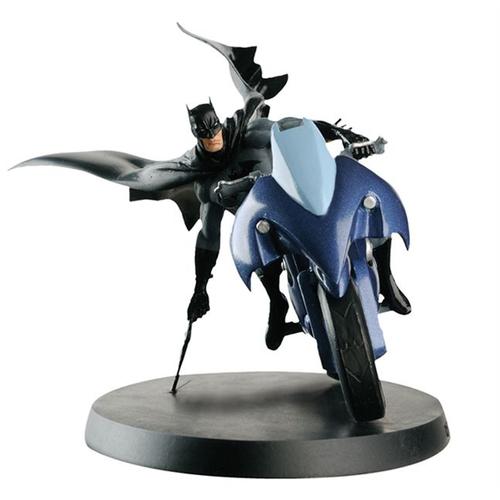 Figurine En Plomb Dc Comics Hors-Série Batman & Bat-Cycle Eaglemoss Avec Boite Et Fascicule 1er Edit