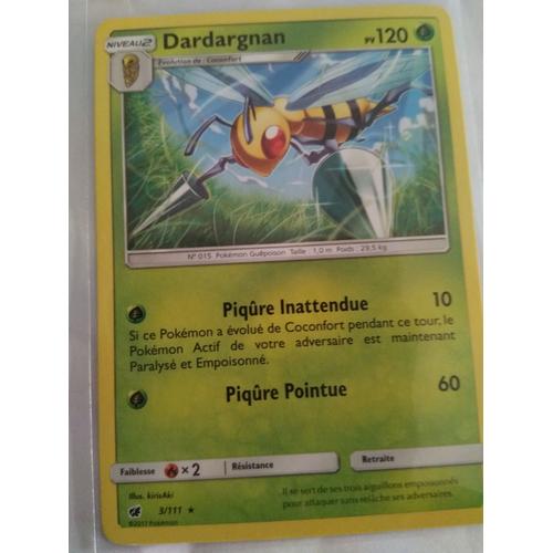 Carte Pokémon - Dardargnan - 3/111 - Invasion Carmin