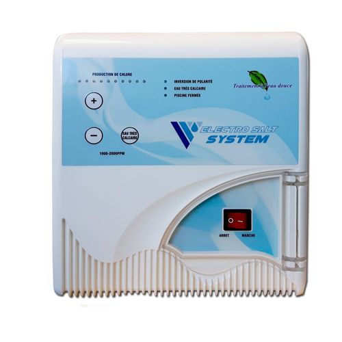 Électrolyseur de piscine au sel perle salt+ 100m3 - traitement d'eau automatique pour piscines