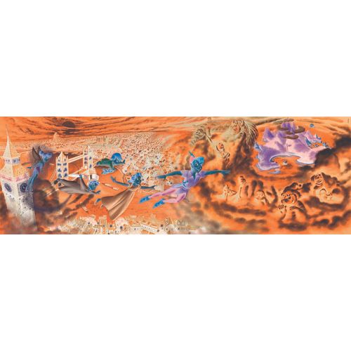 Clementoni Disney - Peter Pan : Night Flights - Puzzle Panorama 1000 Pièces
