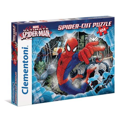 Clementoni Spiderman - Spider-Cut Puzzle 104 Pièces