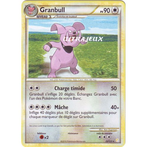 Pokémon - 22/124 - Heartgold Soulsilver - Granbull - Rare