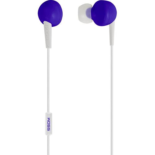 KOSS KEB6iB Ecouteurs intra-auriculaire micro-casque bleu