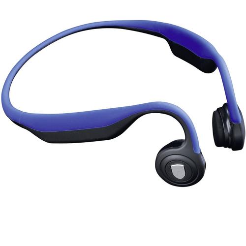 Lenco BCH-1000 Bluetooth Ecouteurs oreilles libres micro-casque, résistant à l'eau noir, bleu