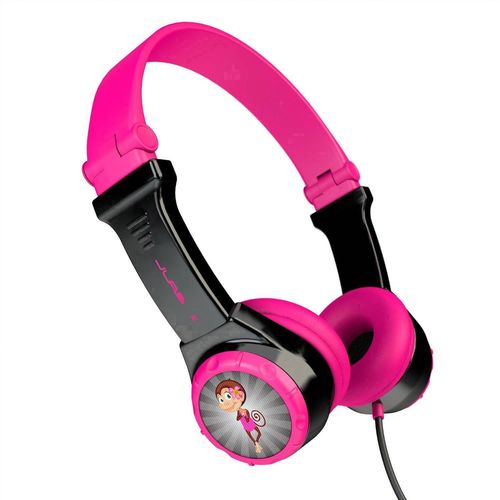 JLab JBuddies Folding Kids pour enfants Casque supra-aural pliable, limitation de volume rose