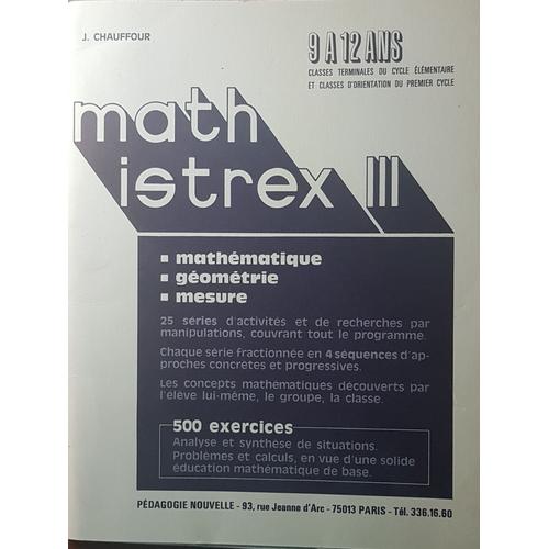 Math'istrex Iii