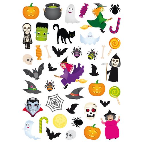 Gommettes D'halloween 88 Pièces - Megacrea Diy