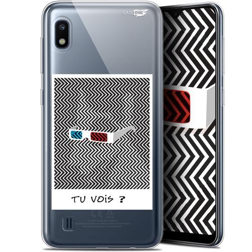 Caseink Coque Pour Samsung Galaxy A10 (6.2 ) Gel Hd [ Nouvelle Collection - Souple - Antichoc - Imprimé En France] Tu Vois Ce Que Je Vois ?