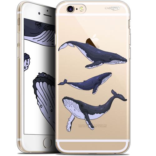 Caseink Coque Pour Apple Iphone 6/6s (4.7 ) Gel Hd [ Nouvelle Collection - Souple - Antichoc - Imprimé En France] Les 3 Baleines