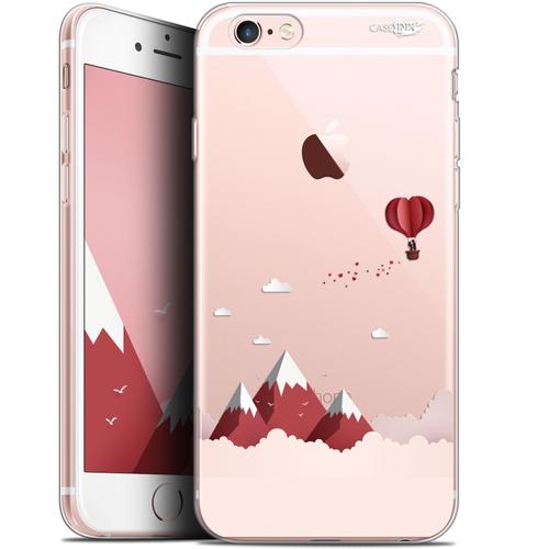 Caseink Coque Pour Apple Iphone 6 Plus/ Iphone 6s Plus (5.5 ) Gel Hd [ Nouvelle Collection - Souple - Antichoc - Imprimé En France] Montagne En Montgolfière