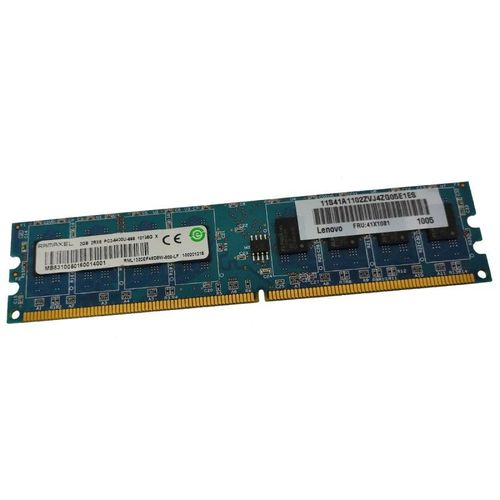 2Go RAM RAMAXEL RML1320EF48D8W-800-LF DDR2 PC2-6400U 800Mhz 2Rx8 240Pin 1.8v CL6