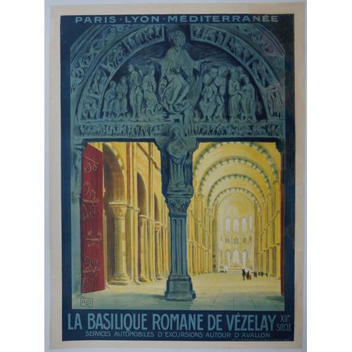 Affiche La Basilique Romane De Vézelay