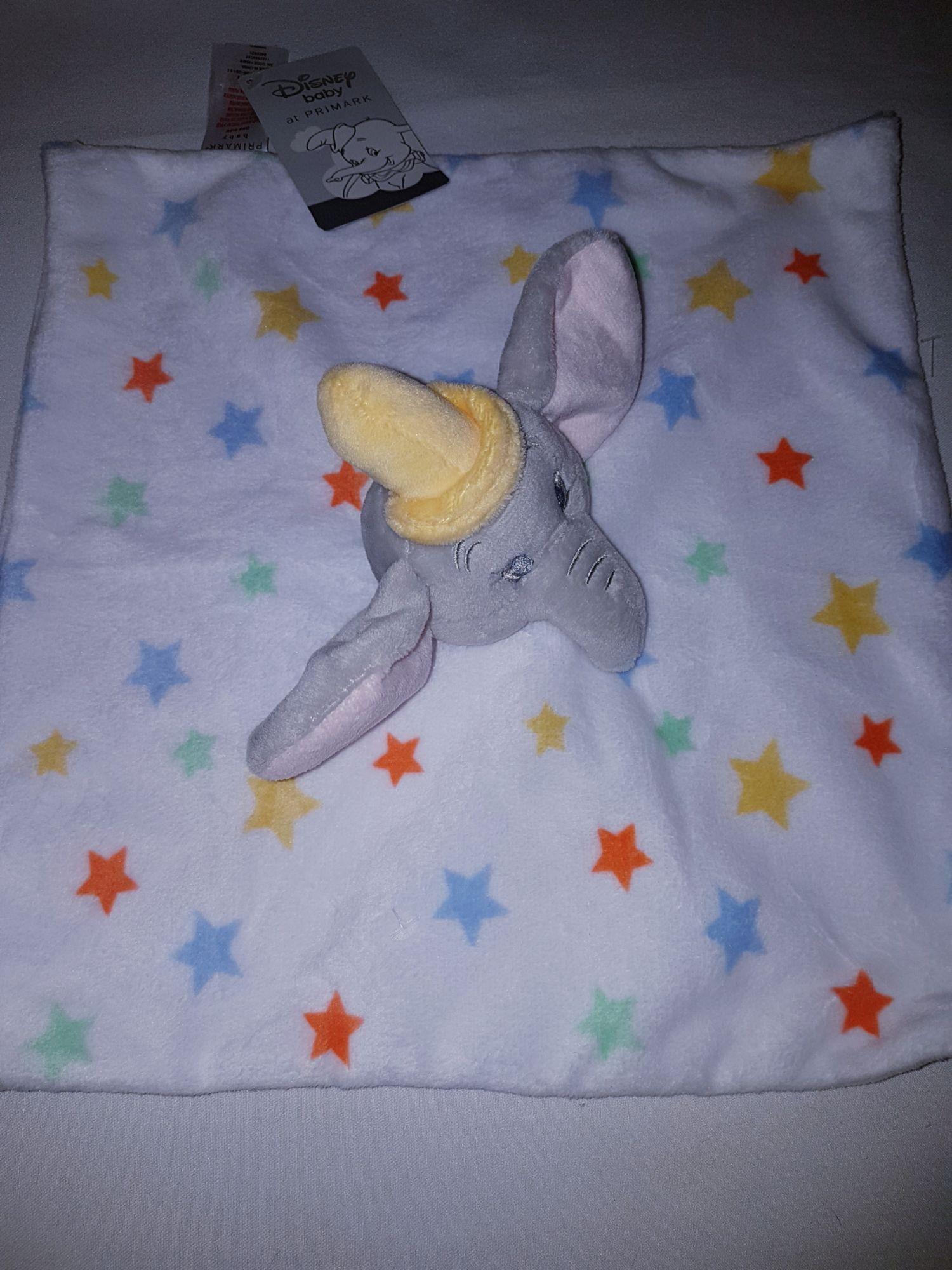 Doudou Plat Dumbo Elephant Primark Disney Gris Blanc Multicolore Etoile Jouet Bebe Naissance Peluche Eveil Enfant Soft Toys 30 X 30 Cm Rakuten