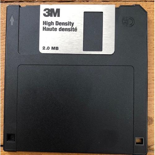 Disquette 3M haute densité 2.0 MB