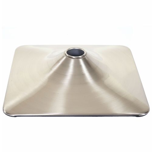 Plateau De Sol Pour Tabouret De Bar, Chaise Pivotante, Salle À Manger, Rectangulaire, Métal Brossé   Ø 37,5cm