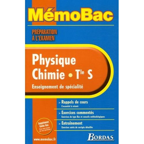 Physique-Chimie Tle S - Enseignement De Spécialité