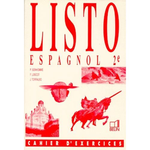 Espagnol 2nde Listo - Cahier D'exercices